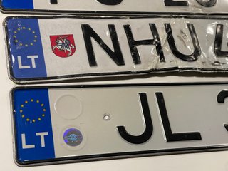 Lote 5 Placas Matrícula Europeas