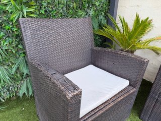 Conjunto terraza ratán 2 plazas + sillón