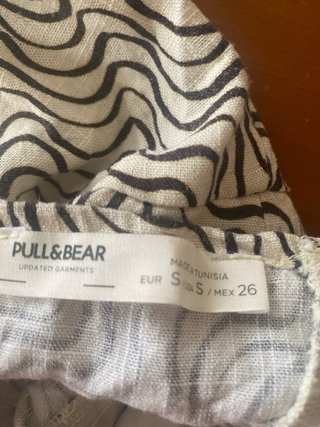 Vestido largo Pull&Bear estampado onda S