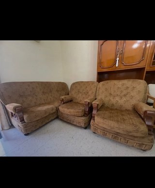 Conjunto sofá y 2 sillones