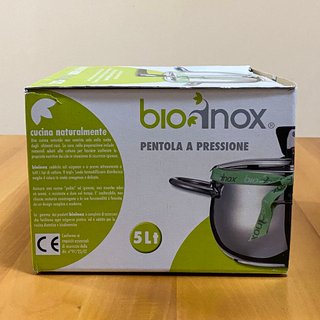 Pentola a Pressione BIOINOX 5L Acciaio Inox