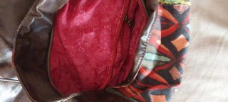 Bolso Desigual Piel Marrón Multicolor