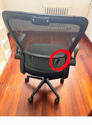 Silla de oficina ergonómica negra  No se envía