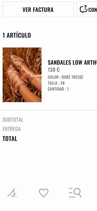 Sandalias bajas Arthur Sezane doradas y marrones