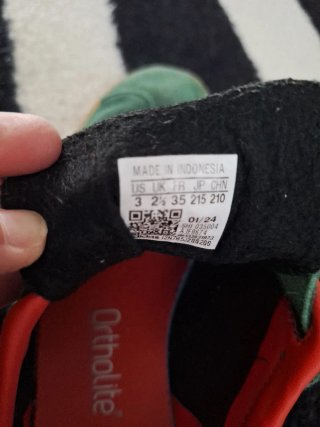 Adidas Gazelle Verde y Rojo Velcro