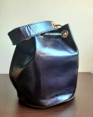 Bolso cubo piel nuevo Genuine leather