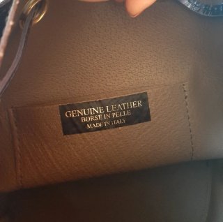 Bolso cubo piel nuevo Genuine leather