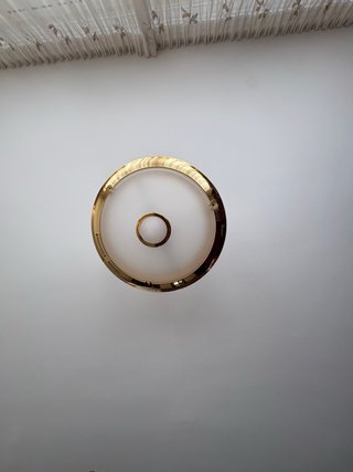 Lámpara de techo madera y metal