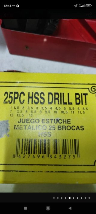 25 brocas de HSS para metal