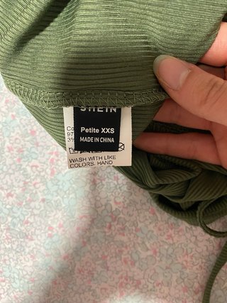 Vestido corto verde