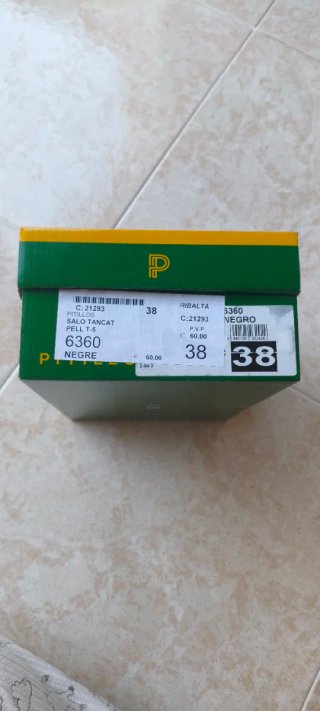 Zapatos de piel negros talla 38