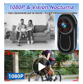 Mini Cámara Deportiva con Soporte Magnético