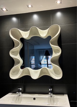 Espejo Decorativo Blanco 88x88