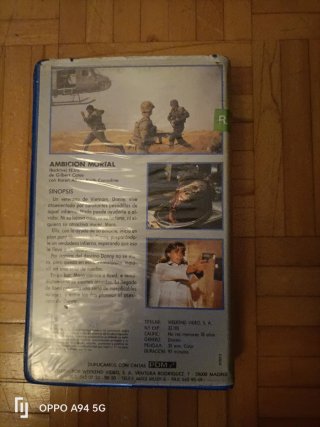 Película VHS Ambición Mortal - Backfire