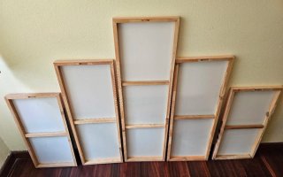 Cuadro Modular 5 Paneles Playa 150cm