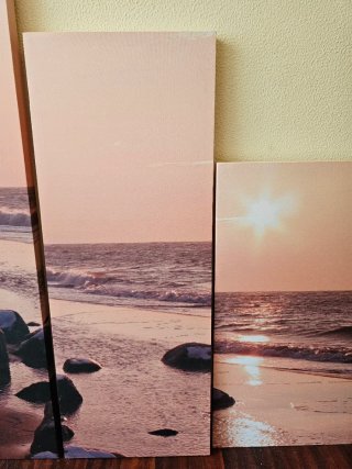 Cuadro Modular 5 Paneles Playa 150cm