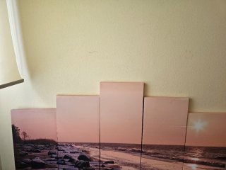 Cuadro Modular 5 Paneles Playa 150cm