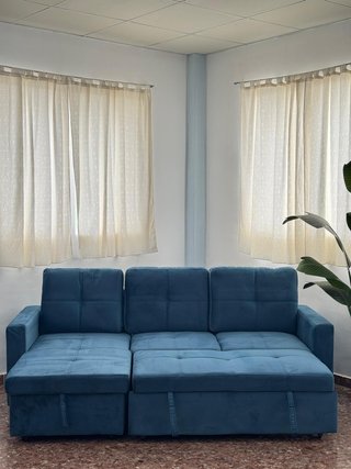 Sofá cama azul NUEVO OFERTA