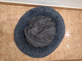 Cama grande para mascotas redonda