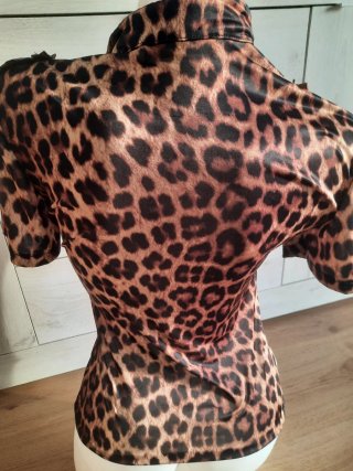 Maglietta donna fantasia leopardata