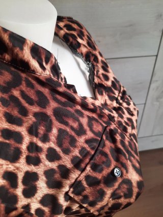 Maglietta donna fantasia leopardata