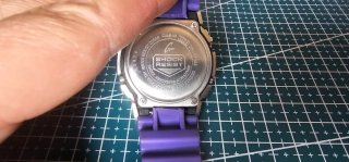 G-Shock DW5750E Customizado Morado/Plata solo vent