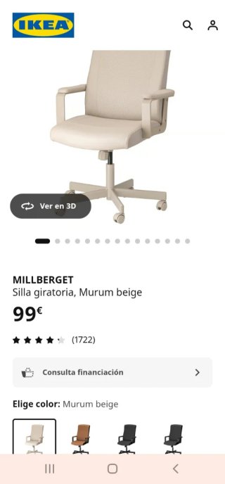 Silla de oficina Millberget