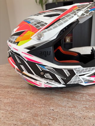 Casco AGV SuperMotard Offroad Blanco