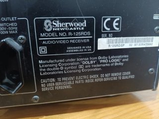 Amplificador Sherwood R-125 RDS Negro