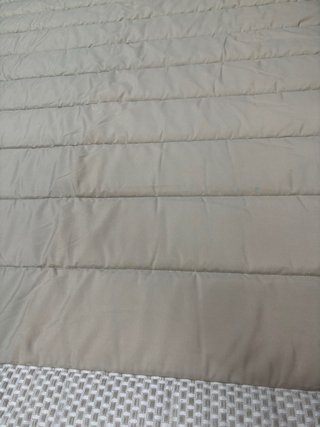 Edredón Cama Matrimonio 135cm Beige/Blanco