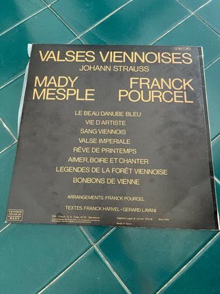 Vinilos Valses Viennoises