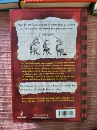 4 libros de la saga El Diario de Greg