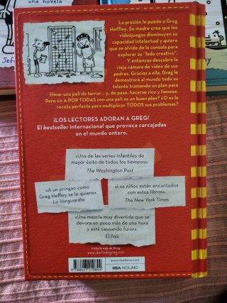 4 libros de la saga El Diario de Greg