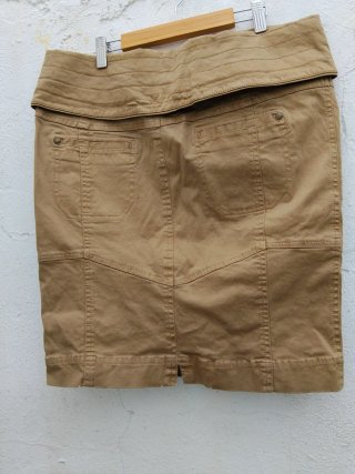 Falda Zara cargo marrón