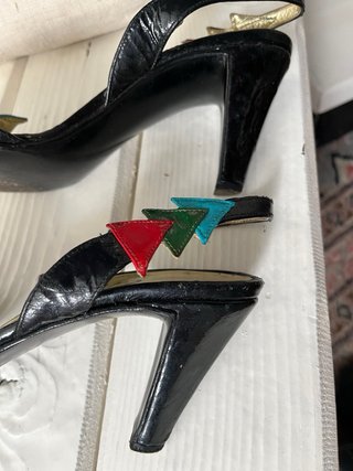 Sandali slingback vintage design unico e colorato