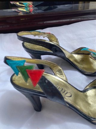 Sandali slingback vintage design unico e colorato