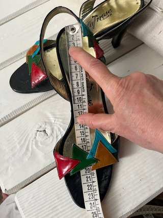 Sandali slingback vintage design unico e colorato