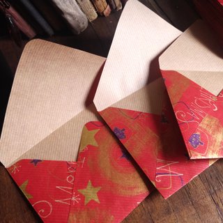 Sobres Navideños Rojos con Estrellas