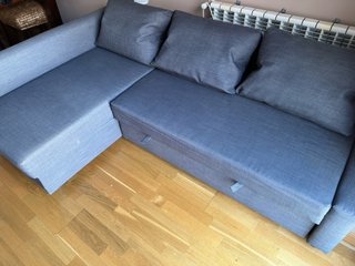 Sofá Cama Chaise Longue Friheten Ikea Gris