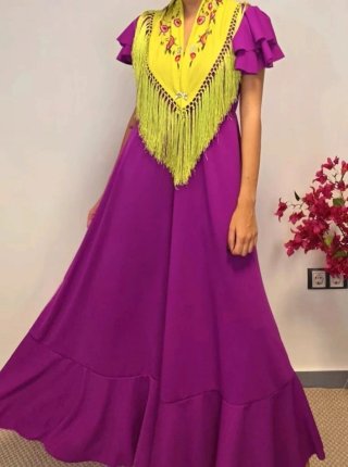 Trajes de flamenca lisos