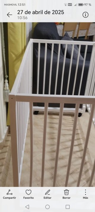 Culla bianca per bambini di Ikea