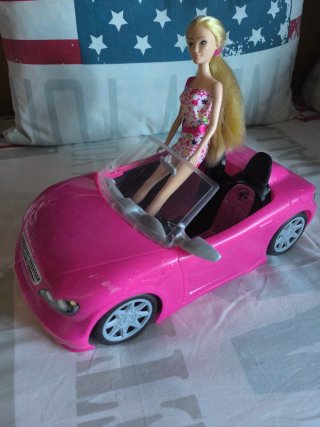 Auto Barbie Rosa Decappottabile
