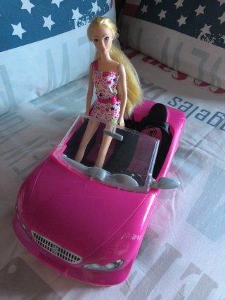 Auto Barbie Rosa Decappottabile