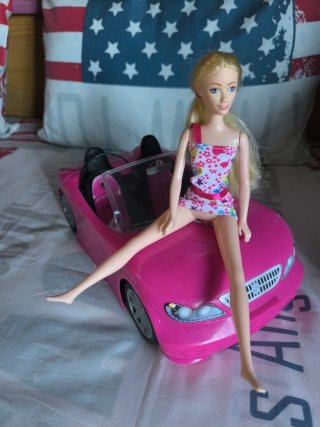 Auto Barbie Rosa Decappottabile