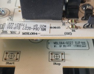 Panel Control Microondas Galanz MBL084