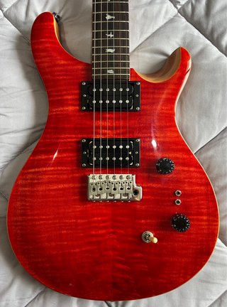 PRS SE Custom 24-08 Blood Orange Guitarra
