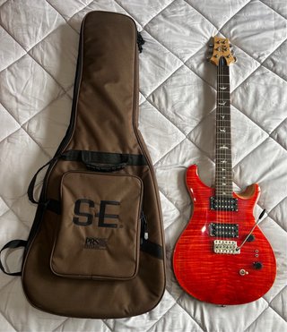 PRS SE Custom 24-08 Blood Orange Guitarra