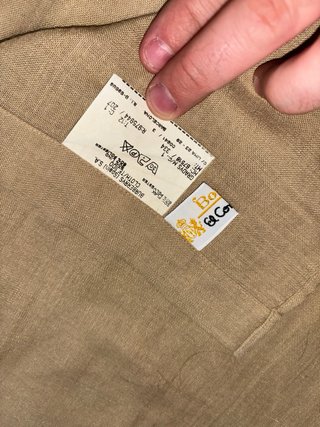 Camisa Burberry Beige Manga Corta