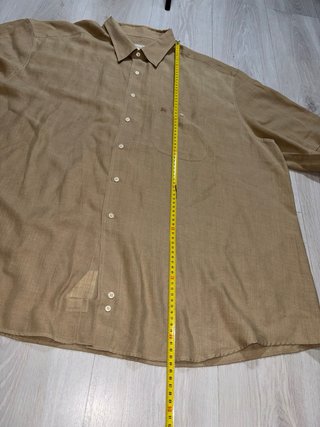 Camisa Burberry Beige Manga Corta