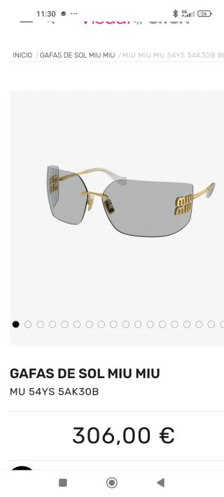 Gafas de sol Miu Miu MU 54YS Mujer
